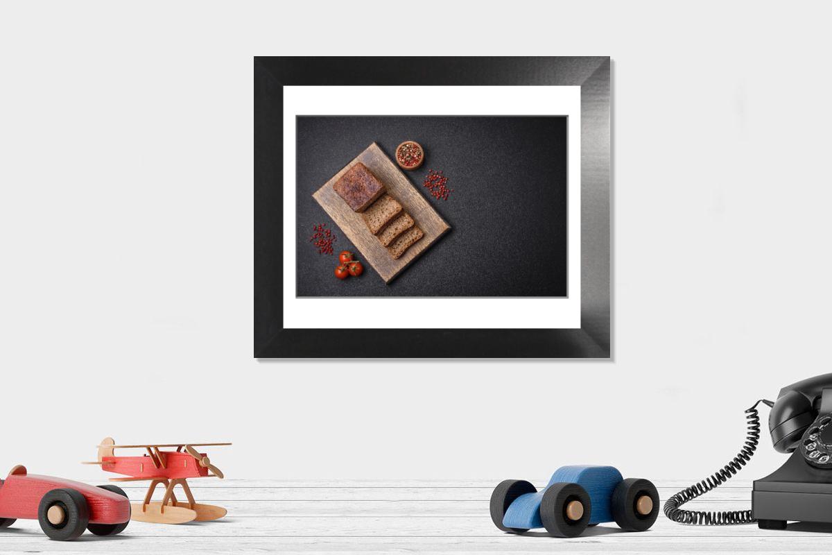 Shown hanging in a room: Modern 12"x10"