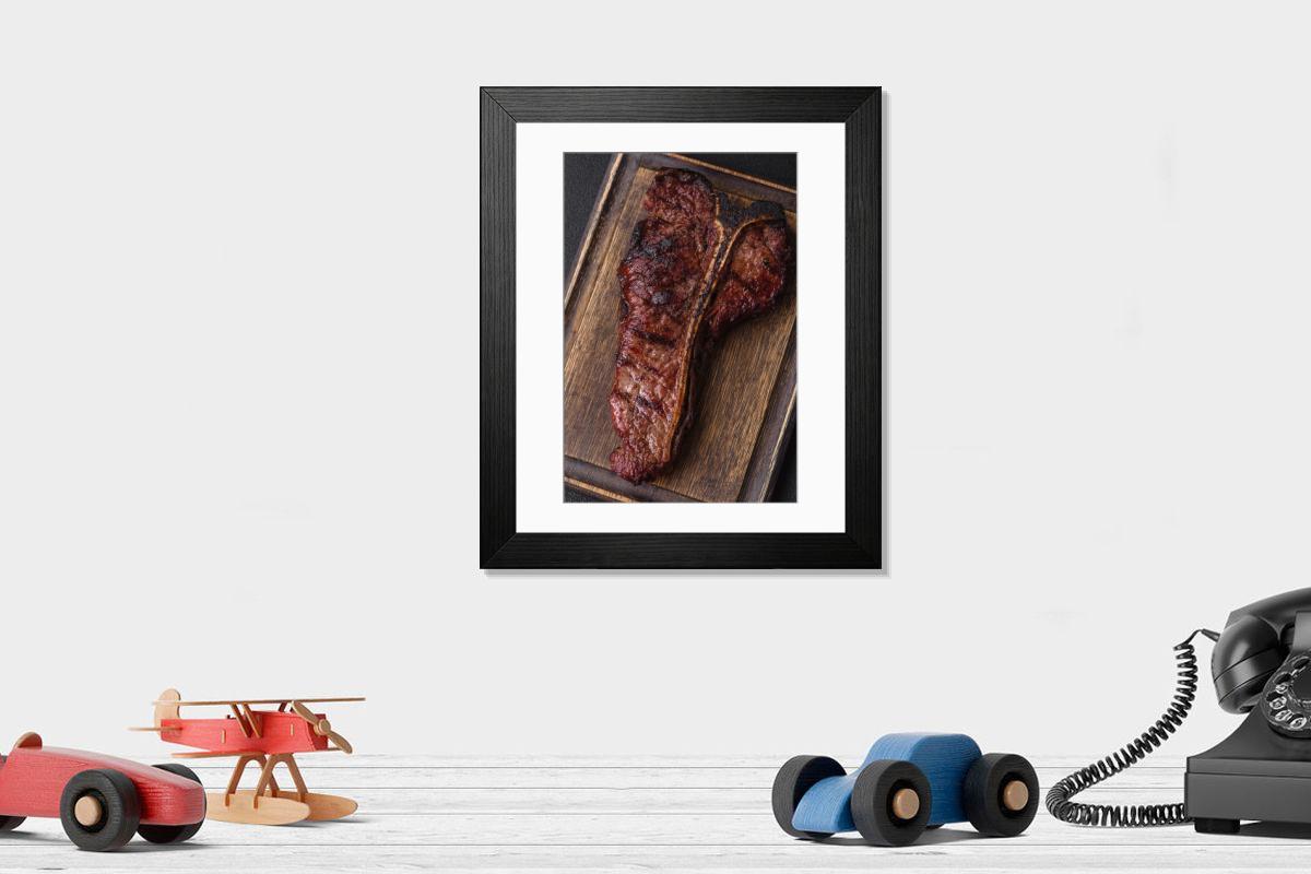 Shown hanging in a room: Modern 14"x12" (36x31cm)