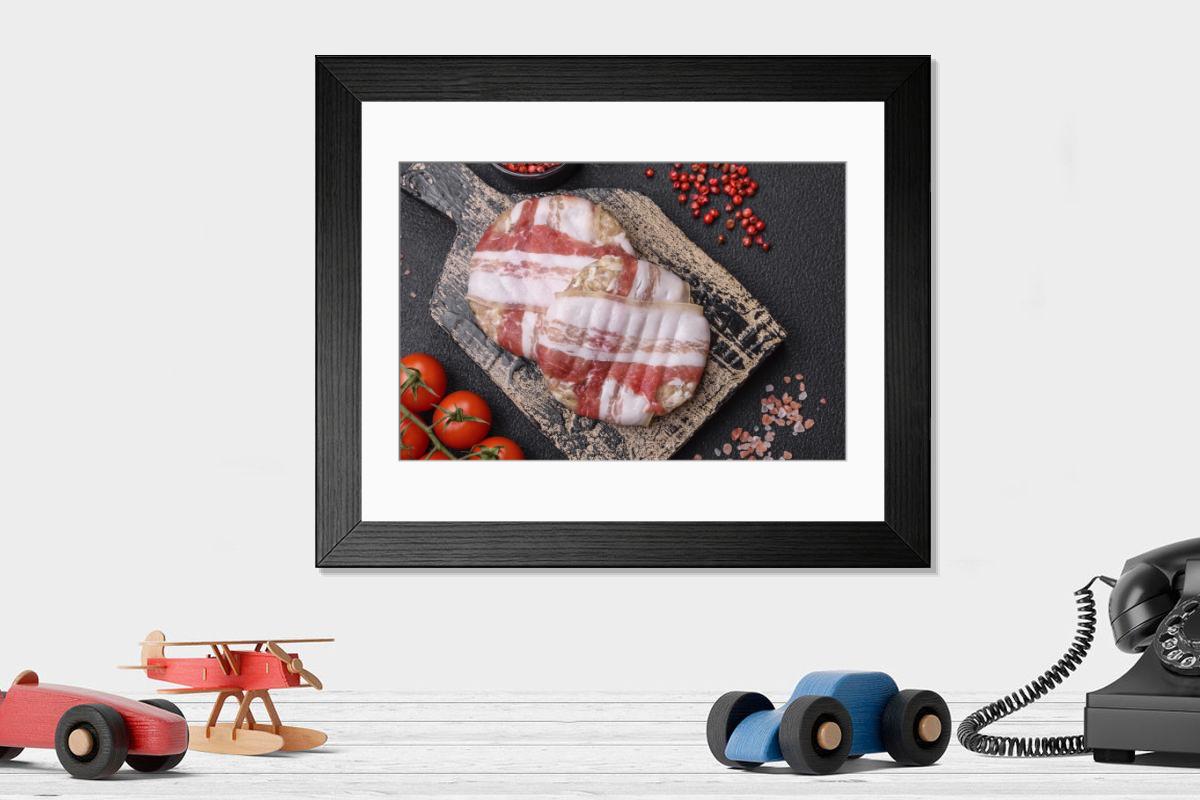 Shown hanging in a room: Modern 14"x12" (36x31cm)