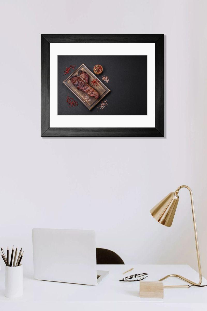 Shown hanging in a room: Modern 14"x12" (36x31cm)
