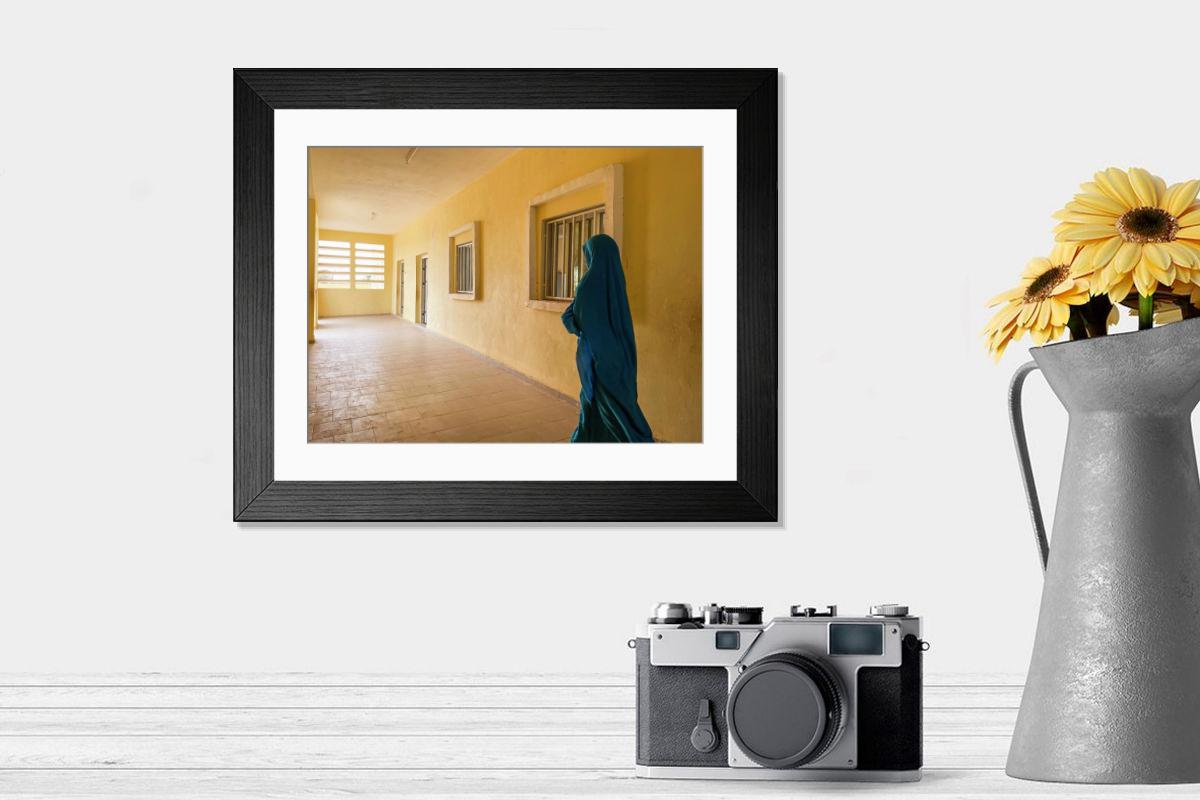 Shown hanging in a room: Modern 14"x12" (36x31cm)