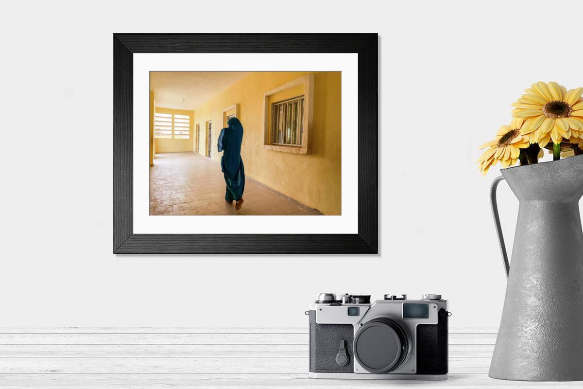 Shown hanging in a room: Modern 14"x12" (36x31cm)