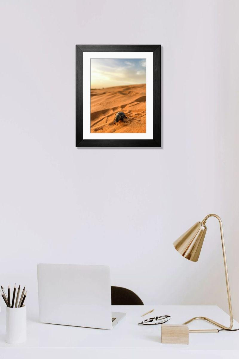 Shown hanging in a room: Modern 14"x12" (36x31cm)