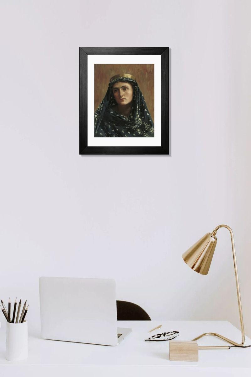 Shown hanging in a room: Modern 14"x12" (36x31cm)