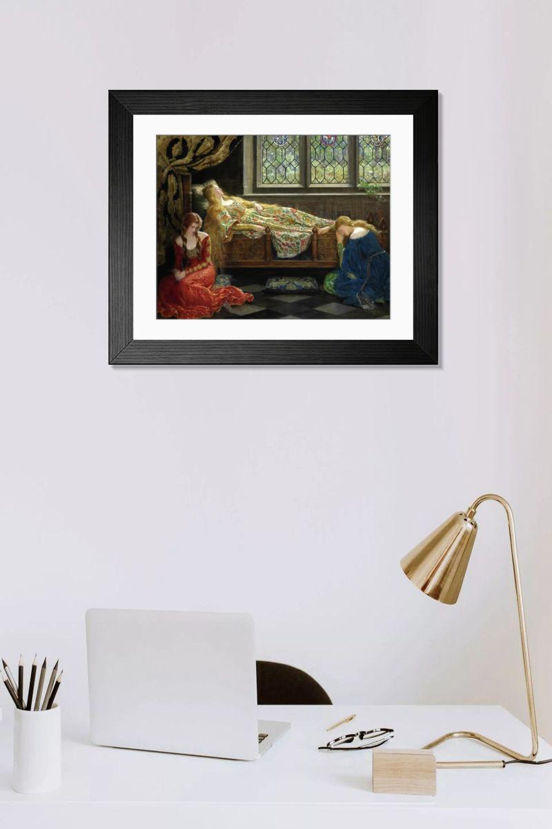 Shown hanging in a room: Modern 14"x12" (36x31cm)