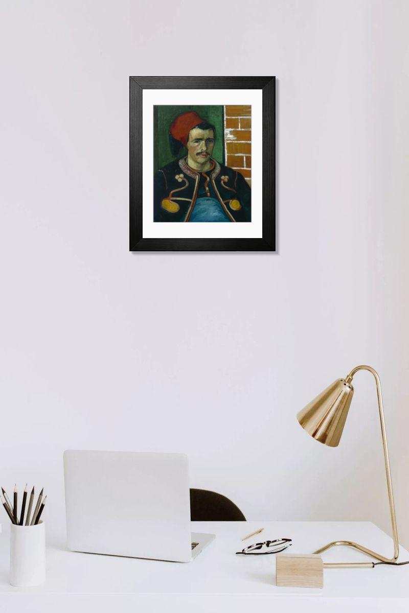 Shown hanging in a room: Modern 14"x12" (36x31cm)