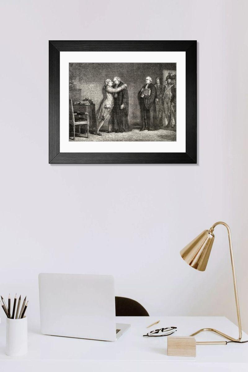 Shown hanging in a room: Modern 14"x12" (36x31cm)