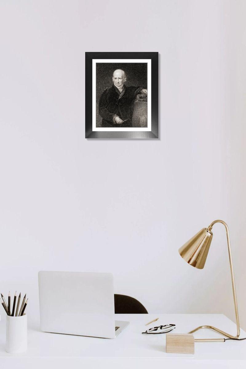 Shown hanging in a room: Modern 12"x10"