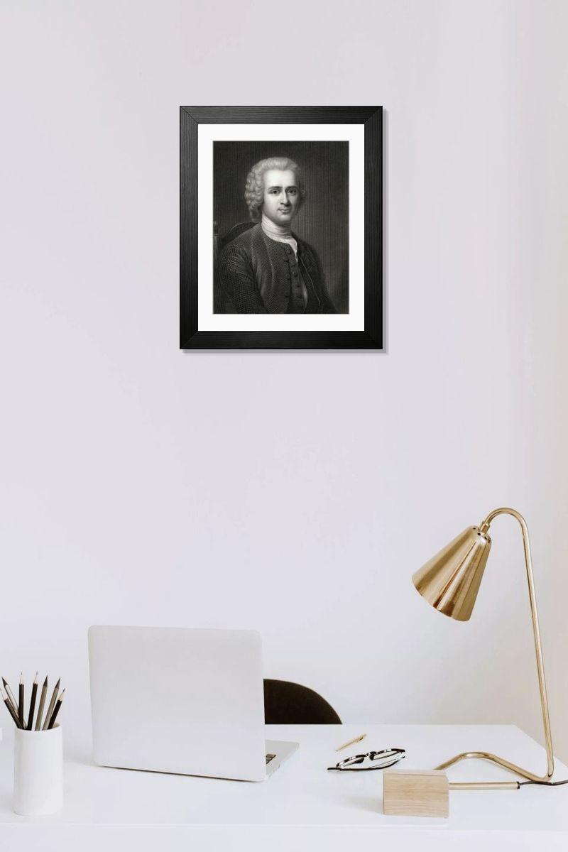 Shown hanging in a room: Modern 14"x12" (36x31cm)