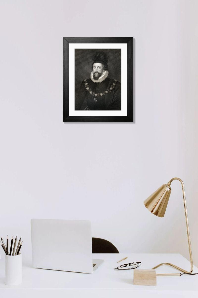 Shown hanging in a room: Modern 14"x12" (36x31cm)