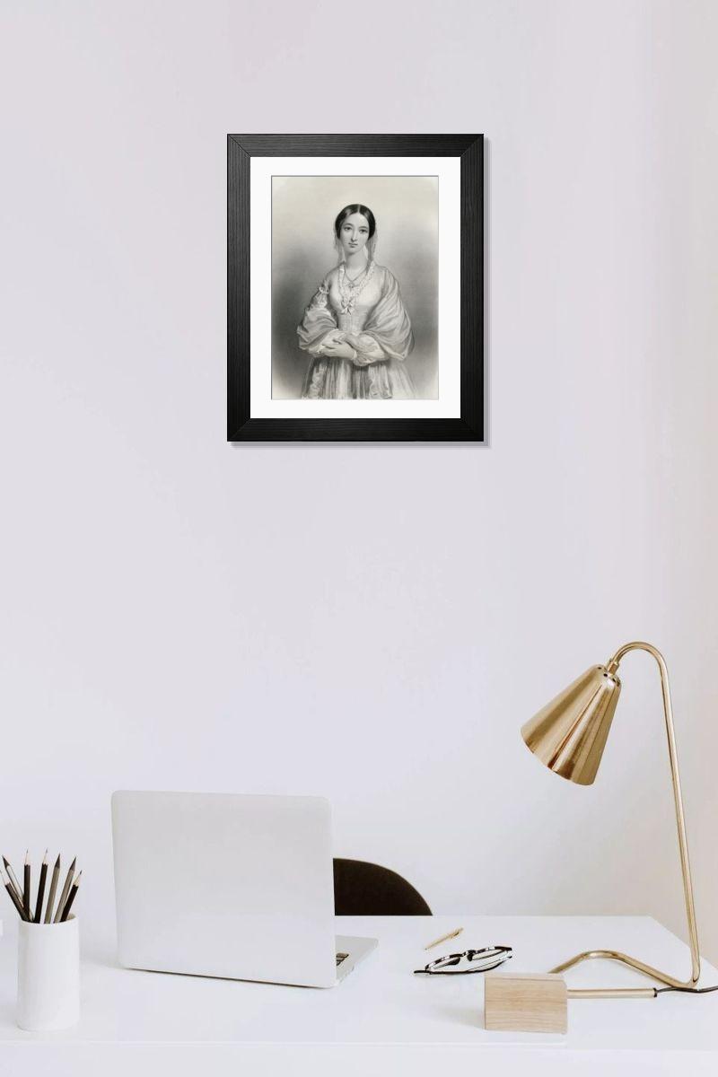 Shown hanging in a room: Modern 14"x12" (36x31cm)
