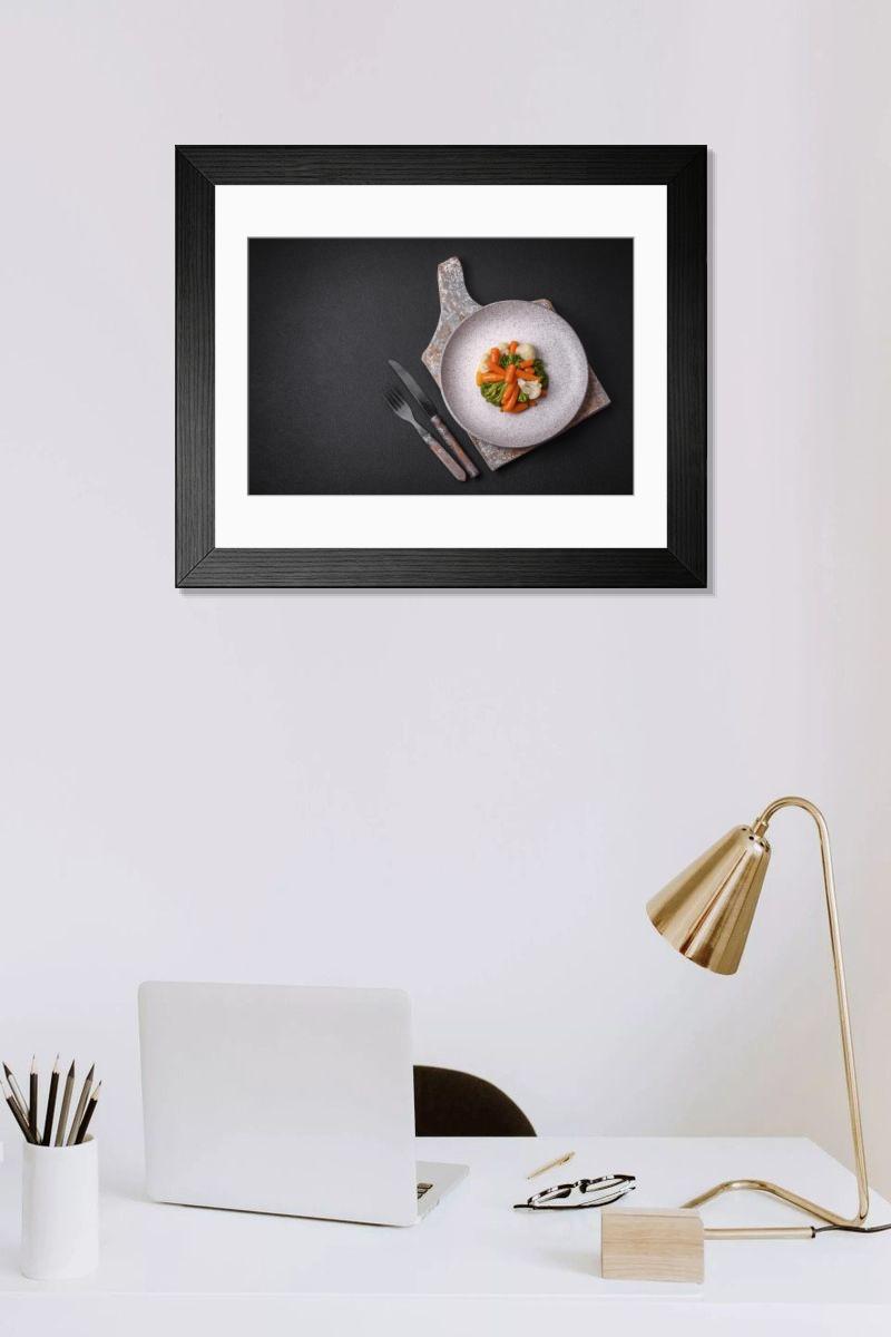 Shown hanging in a room: Modern 14"x12" (36x31cm)