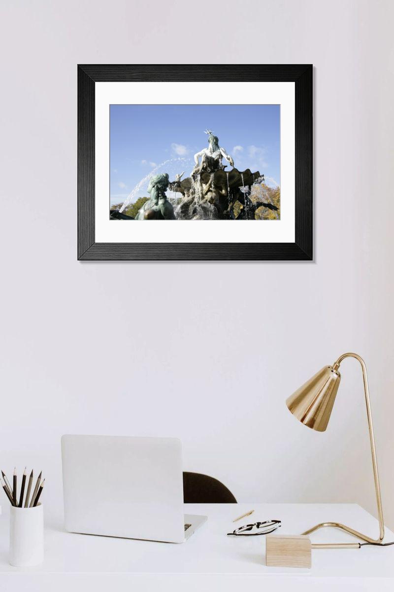 Shown hanging in a room: Modern 14"x12" (36x31cm)
