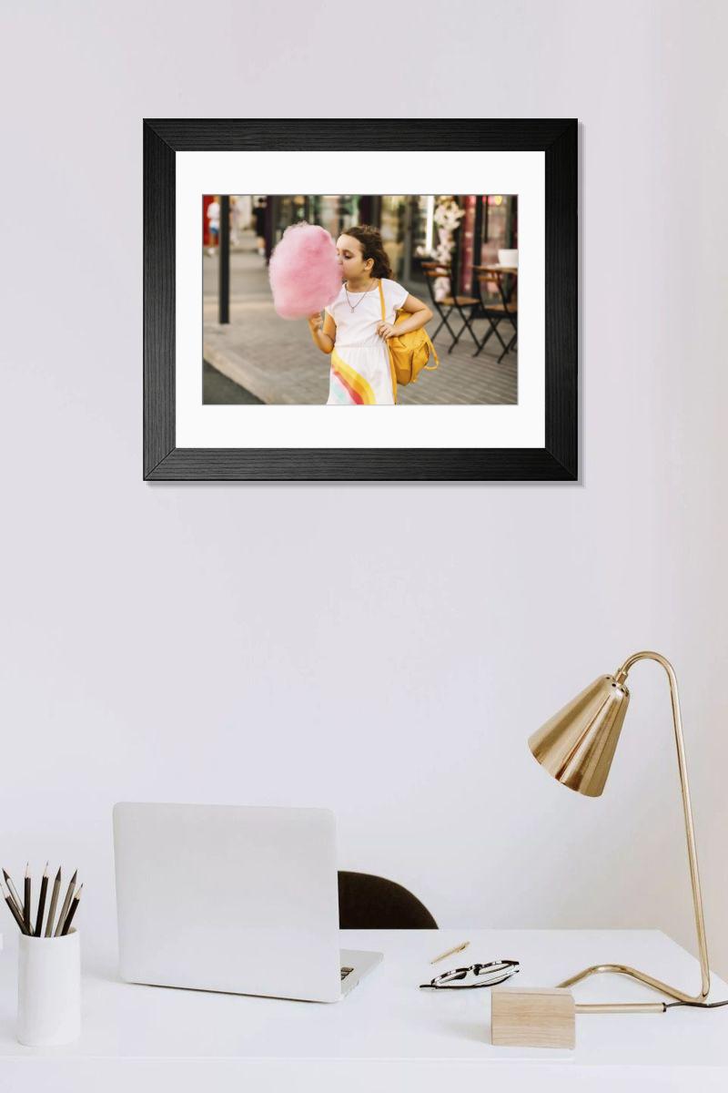 Shown hanging in a room: Modern 14"x12" (36x31cm)