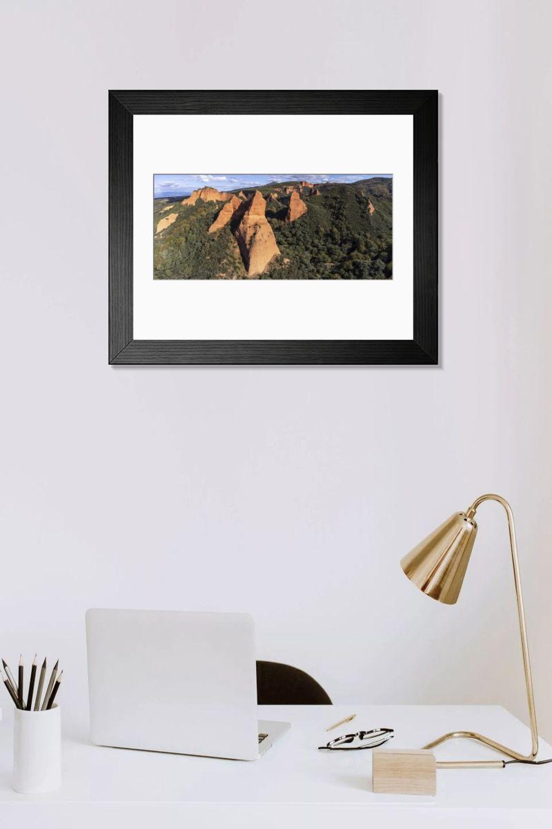 Shown hanging in a room: Modern 14"x12" (36x31cm)