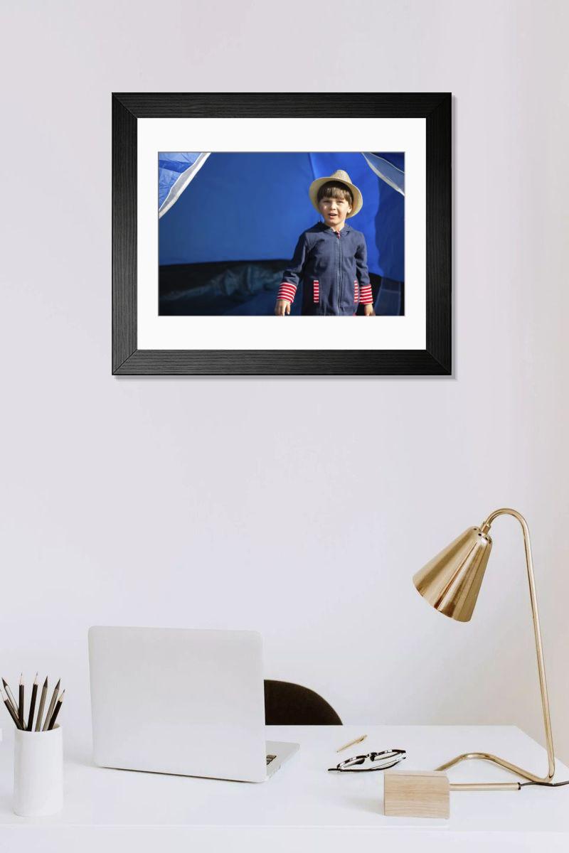 Shown hanging in a room: Modern 14"x12" (36x31cm)