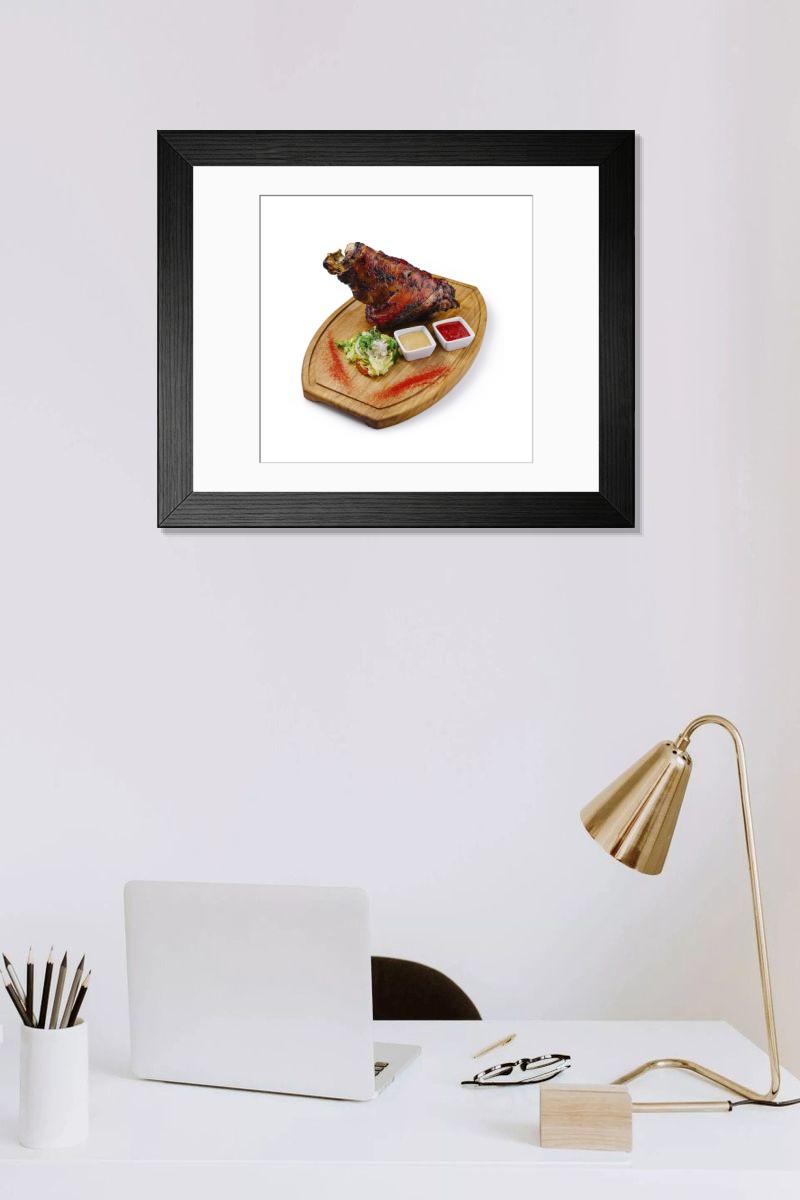 Shown hanging in a room: Modern 14"x12" (36x31cm)