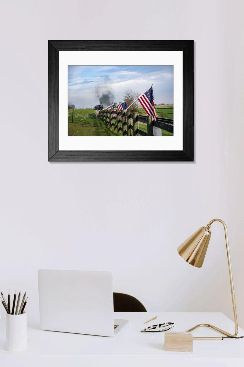 Shown hanging in a room: Modern 14"x12" (36x31cm)