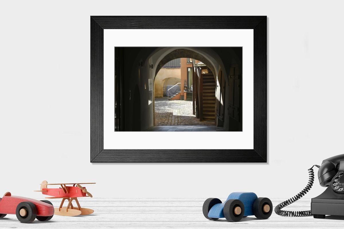 Shown hanging in a room: Modern 14"x12" (36x31cm)