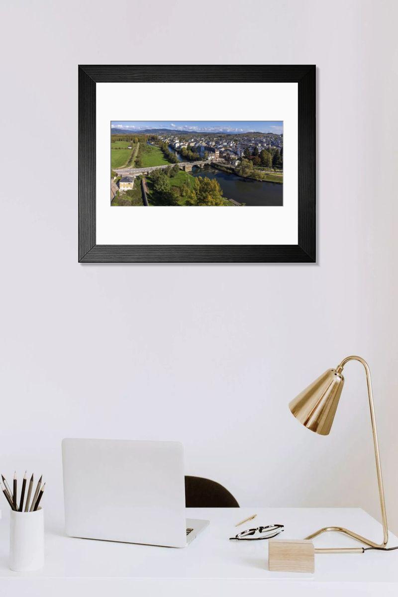 Shown hanging in a room: Modern 14"x12" (36x31cm)