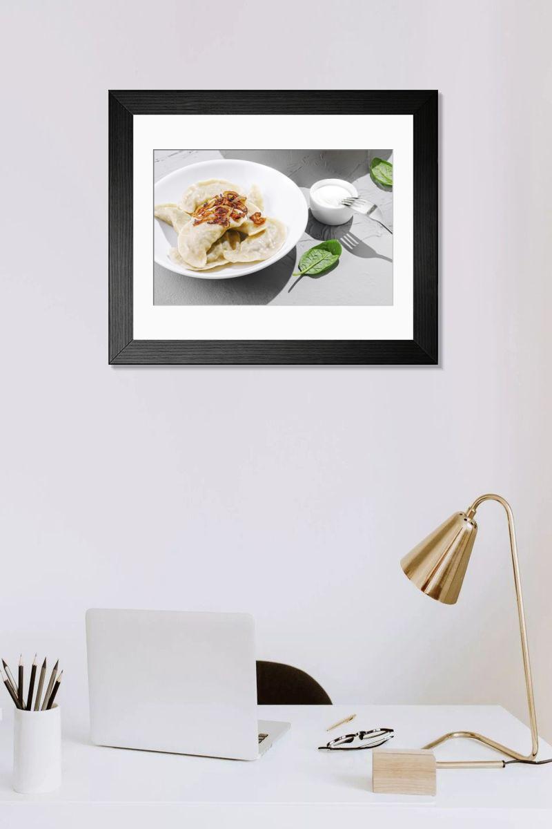 Shown hanging in a room: Modern 14"x12" (36x31cm)
