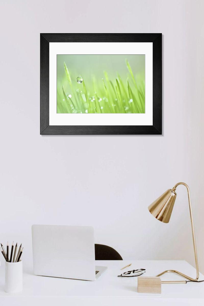 Shown hanging in a room: Modern 14"x12" (36x31cm)