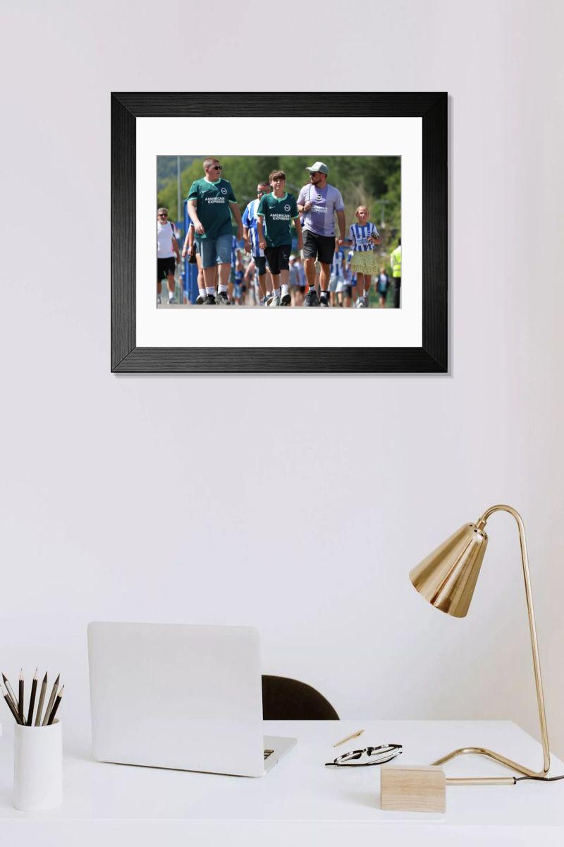 Shown hanging in a room: Modern 14"x12" (36x31cm)