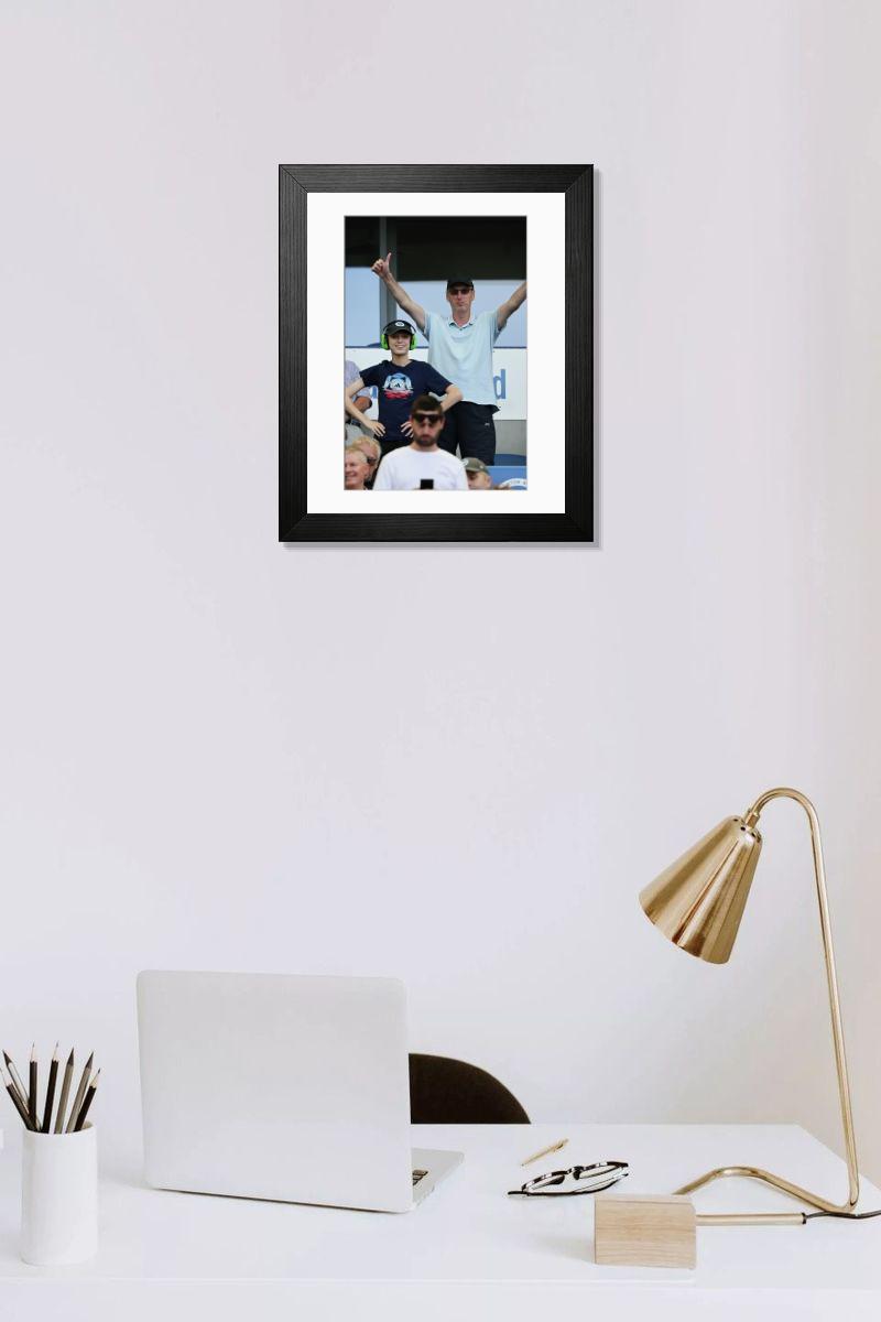 Shown hanging in a room: Modern 14"x12" (36x31cm)