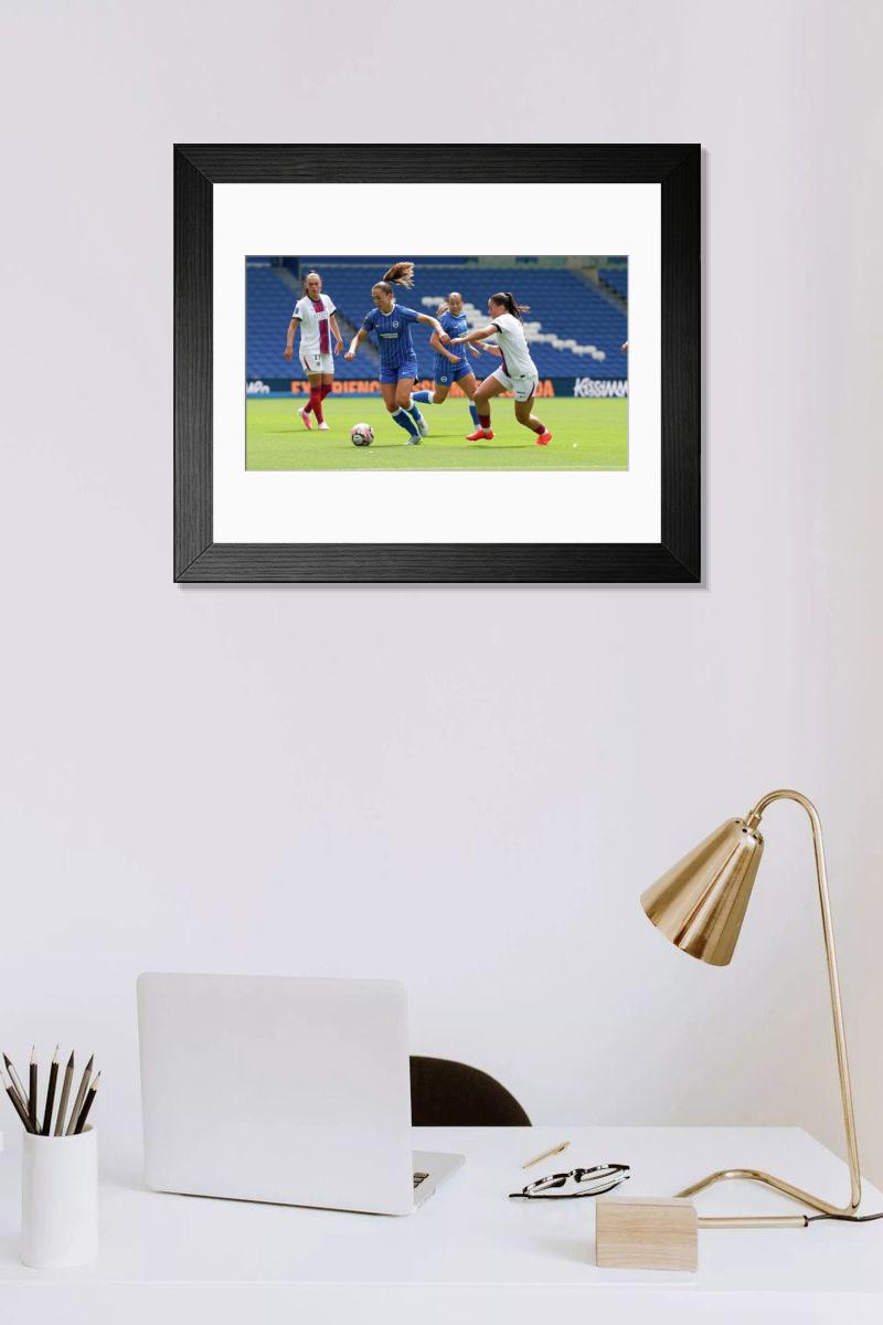 Shown hanging in a room: Modern 14"x12" (36x31cm)