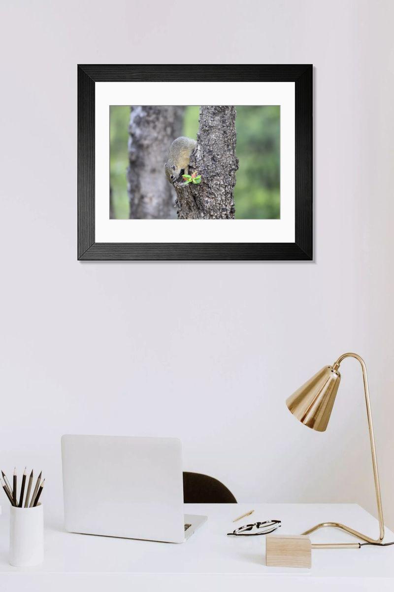 Shown hanging in a room: Modern 14"x12" (36x31cm)