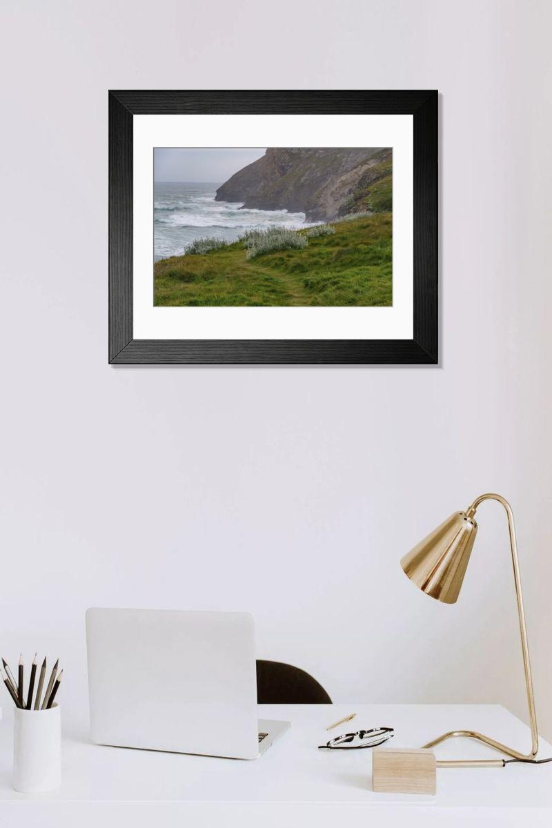 Shown hanging in a room: Modern 14"x12" (36x31cm)