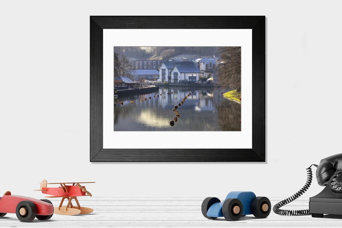 Shown hanging in a room: Modern 14"x12" (36x31cm)