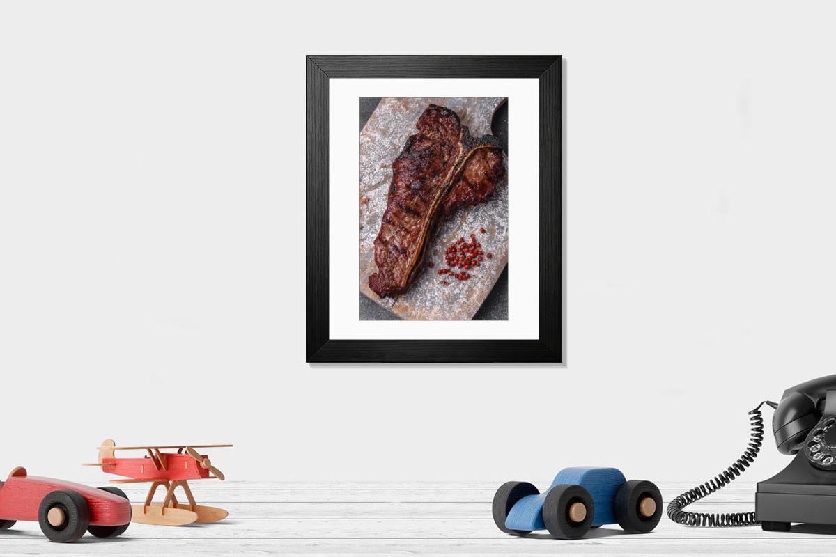 Shown hanging in a room: Modern 14"x12" (36x31cm)