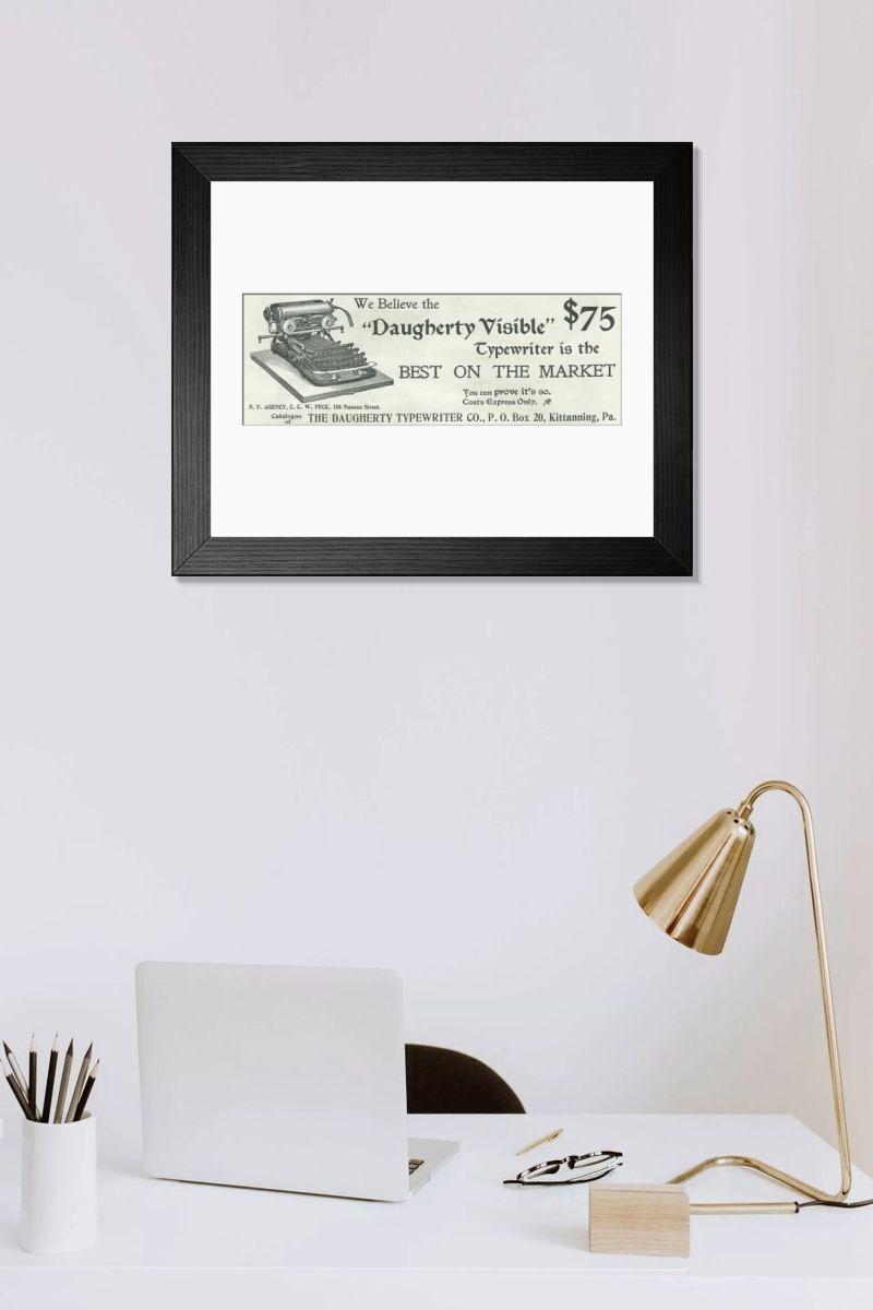 Shown hanging in a room: Modern 14"x12" (36x31cm)