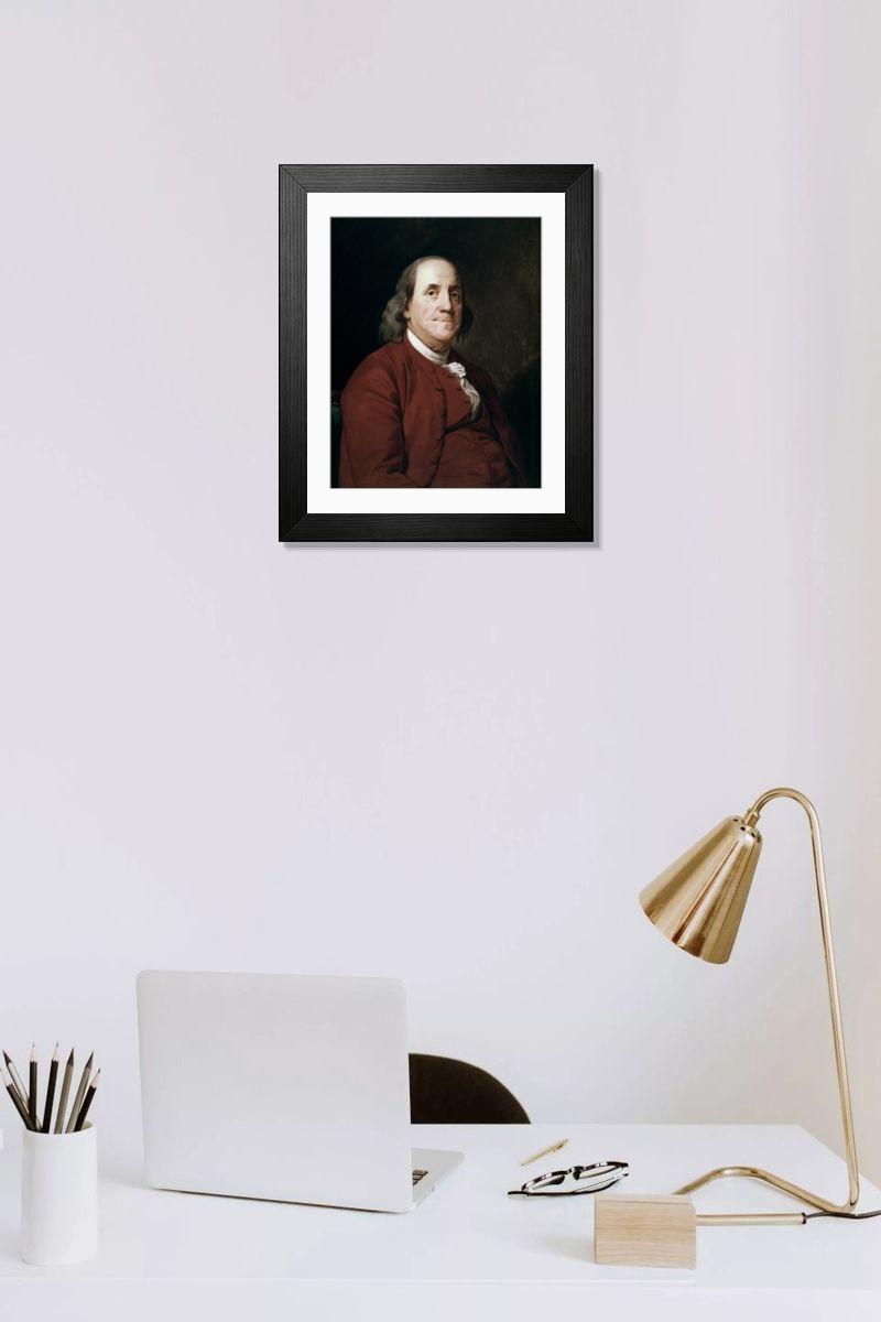 Shown hanging in a room: Modern 14"x12" (36x31cm)