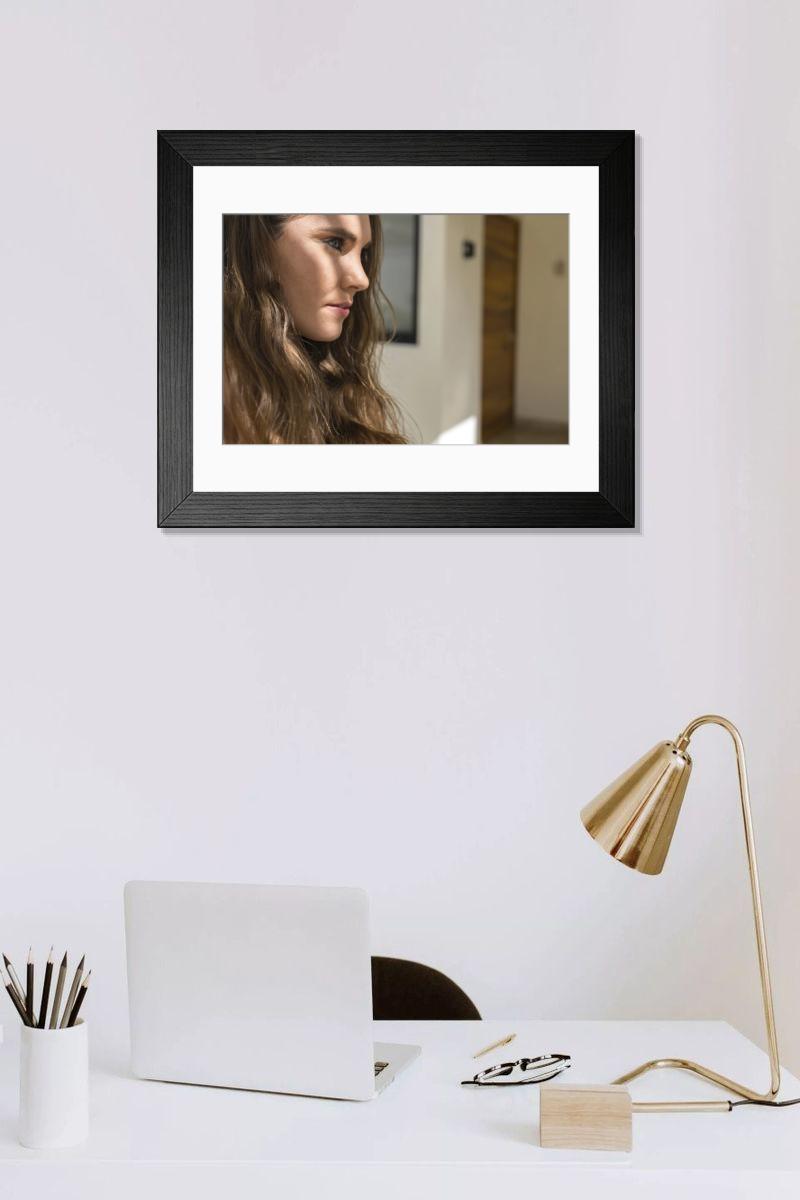 Shown hanging in a room: Modern 14"x12" (36x31cm)