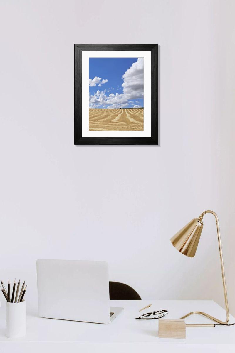 Shown hanging in a room: Modern 14"x12" (36x31cm)