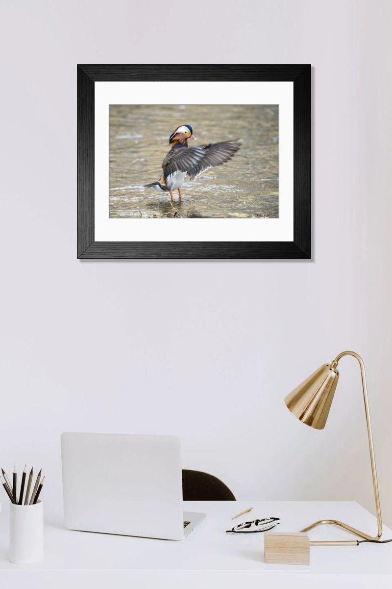Shown hanging in a room: Modern 14"x12" (36x31cm)