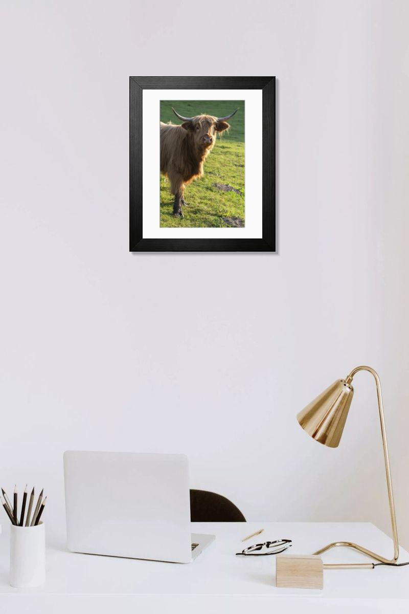 Shown hanging in a room: Modern 14"x12" (36x31cm)