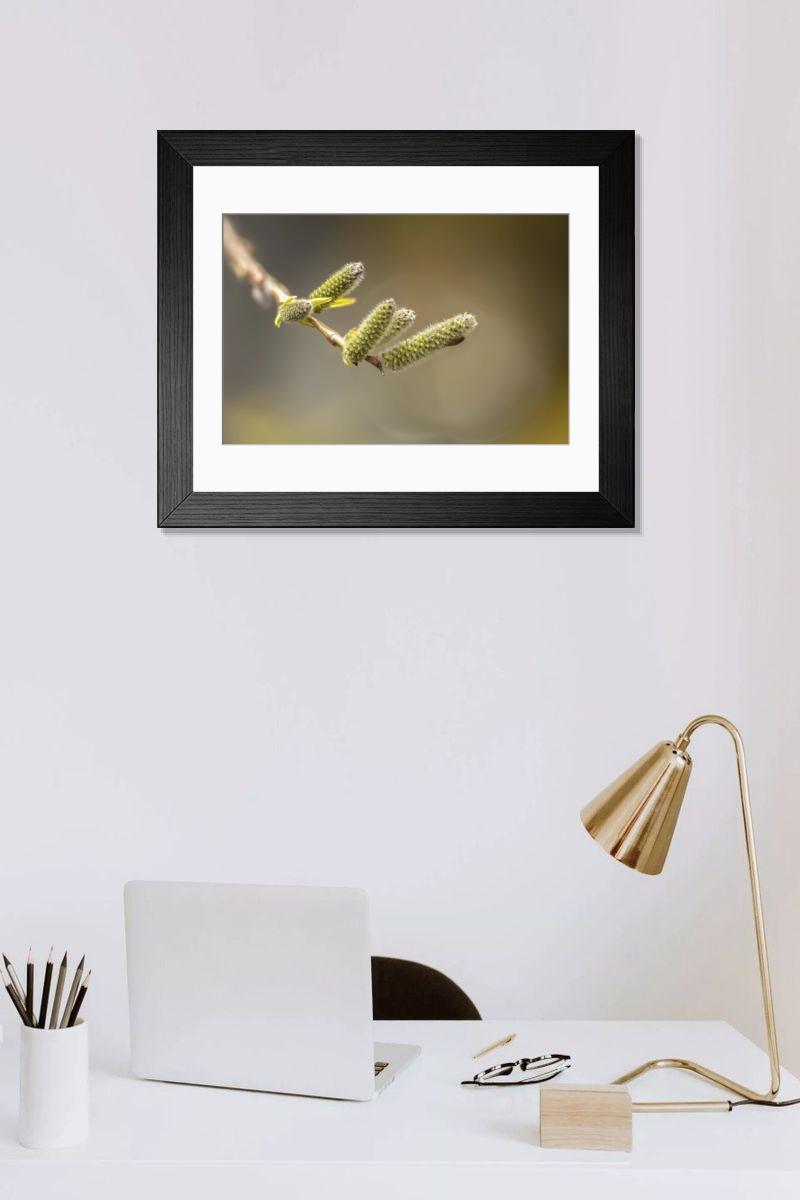 Shown hanging in a room: Modern 14"x12" (36x31cm)