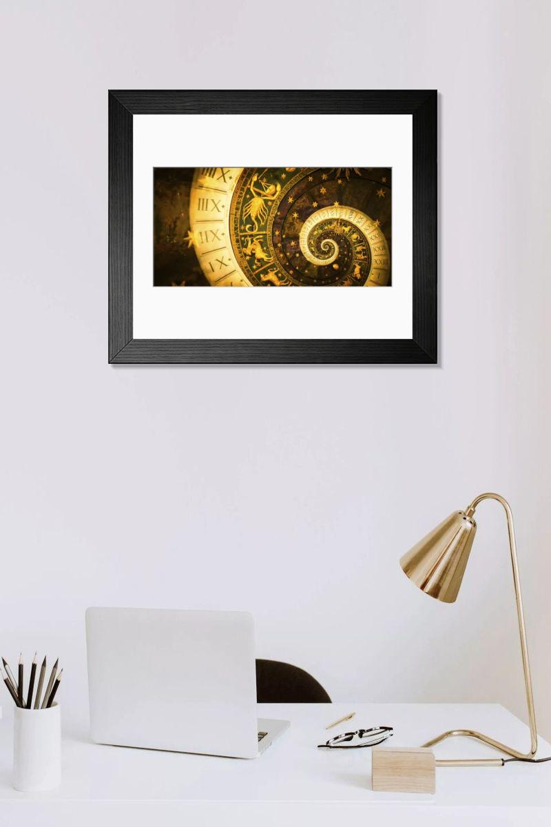 Shown hanging in a room: Modern 14"x12" (36x31cm)
