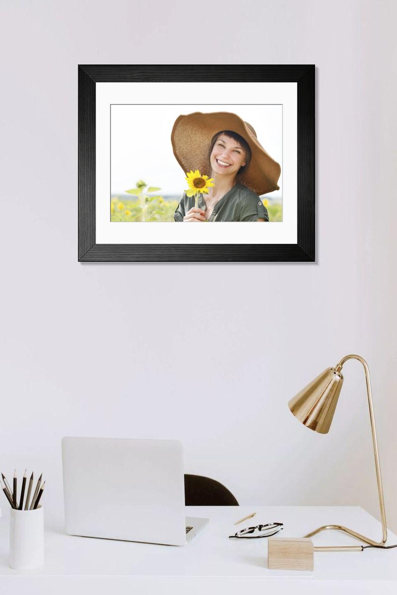 Shown hanging in a room: Modern 14"x12" (36x31cm)
