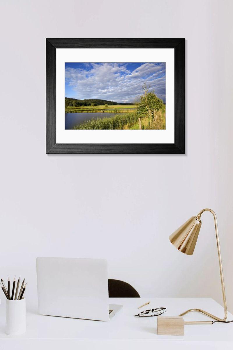 Shown hanging in a room: Modern 14"x12" (36x31cm)