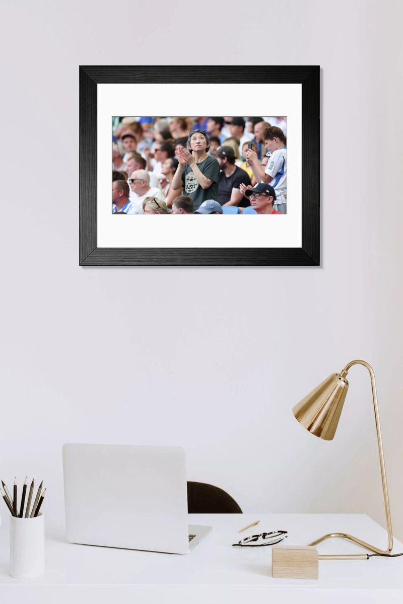 Shown hanging in a room: Modern 14"x12" (36x31cm)