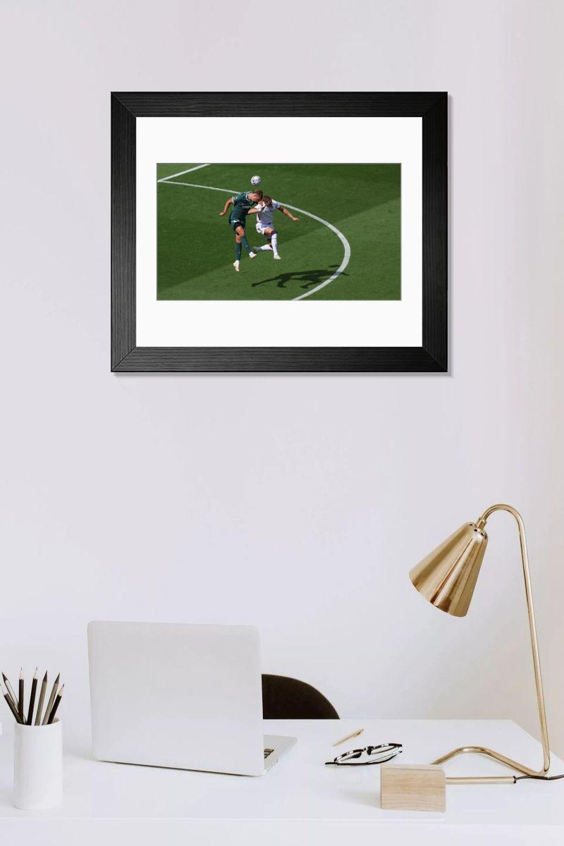 Shown hanging in a room: Modern 14"x12" (36x31cm)