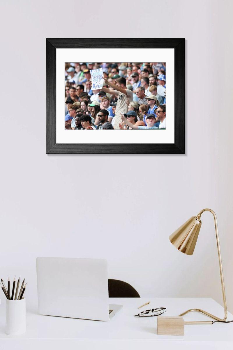 Shown hanging in a room: Modern 14"x12" (36x31cm)