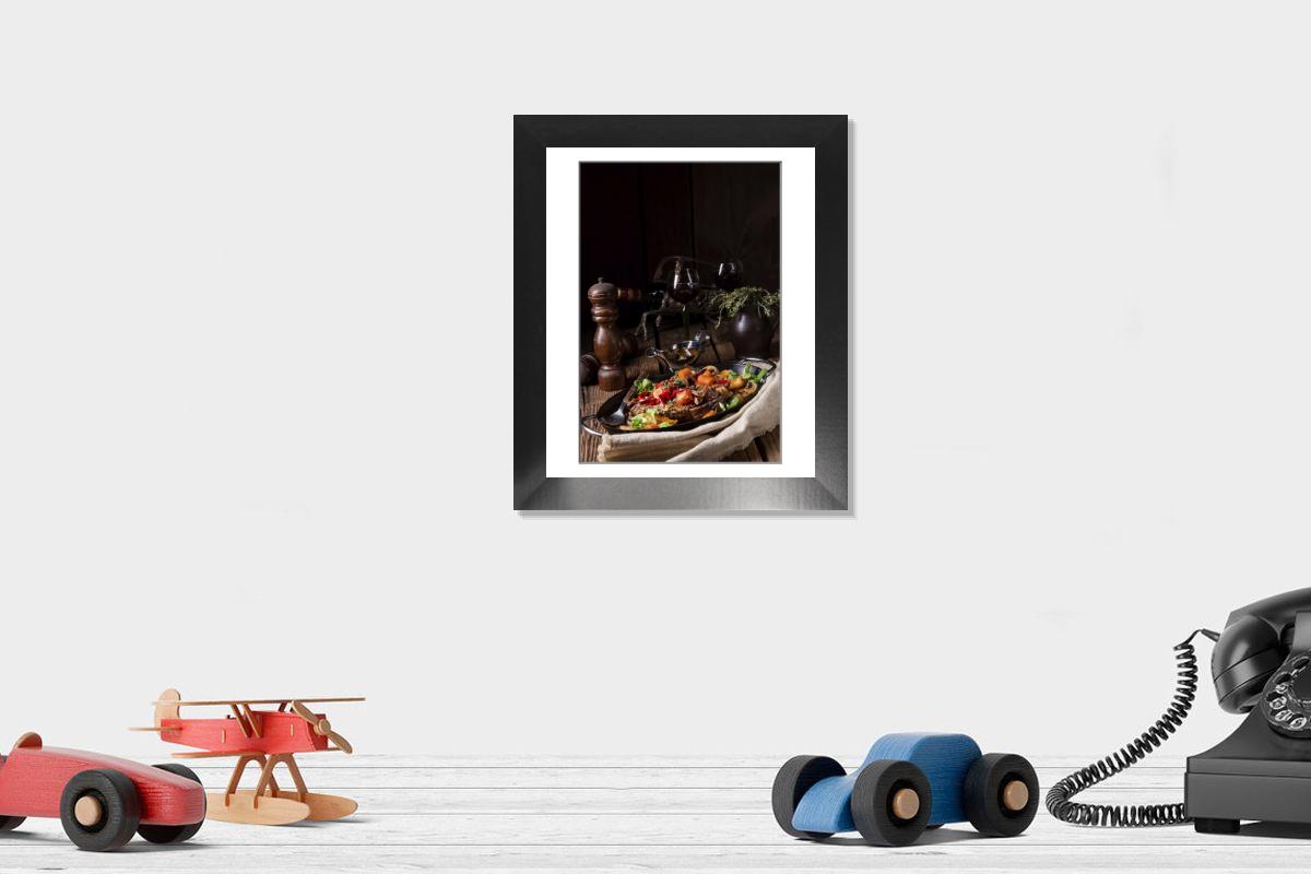 Shown hanging in a room: Modern 12"x10"