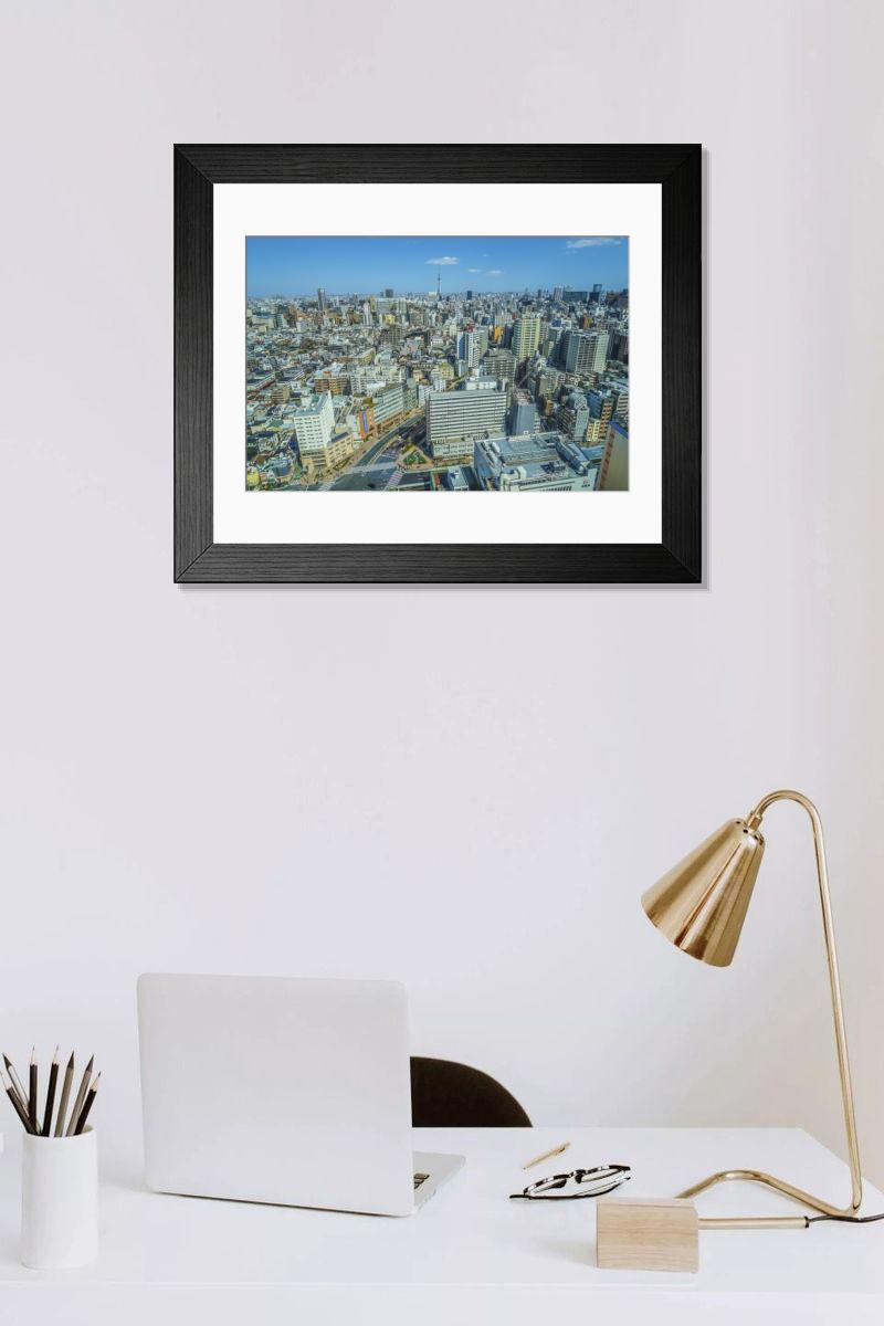 Shown hanging in a room: Modern 14"x12" (36x31cm)