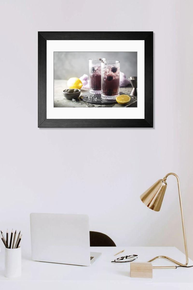 Shown hanging in a room: Modern 14"x12" (36x31cm)