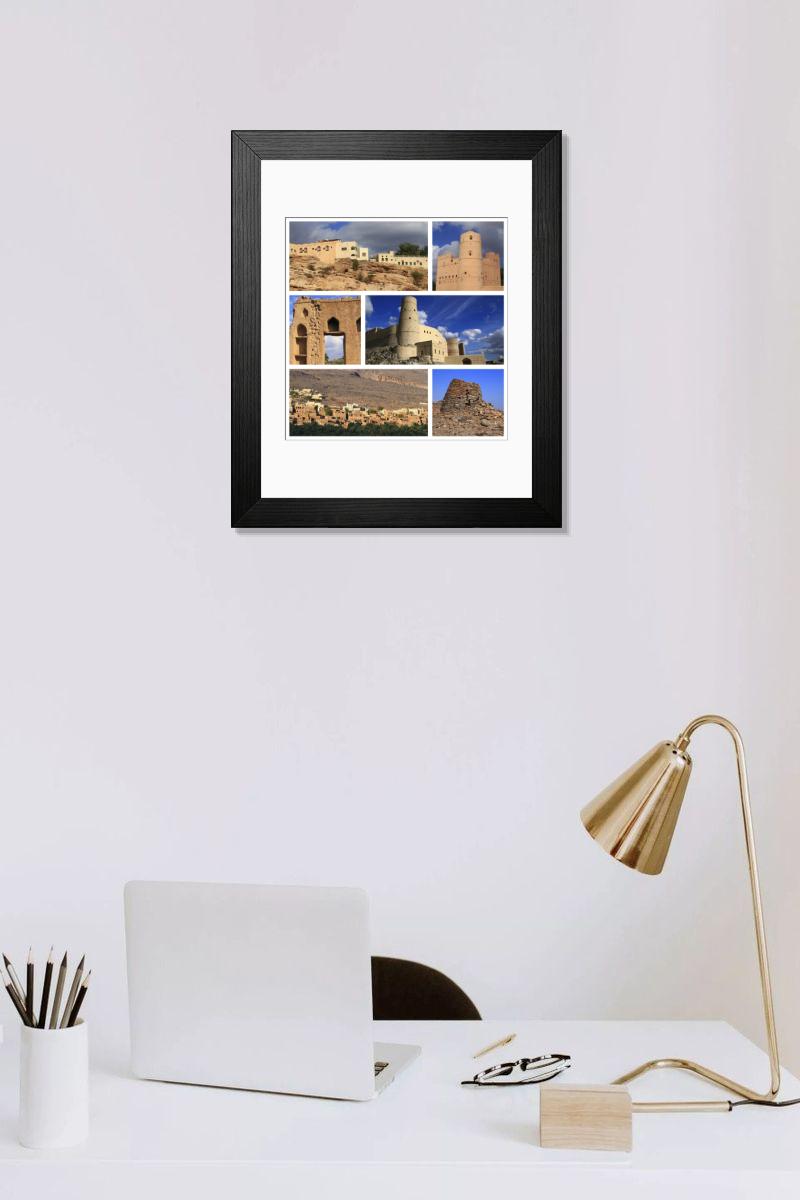 Shown hanging in a room: Modern 14"x12" (36x31cm)